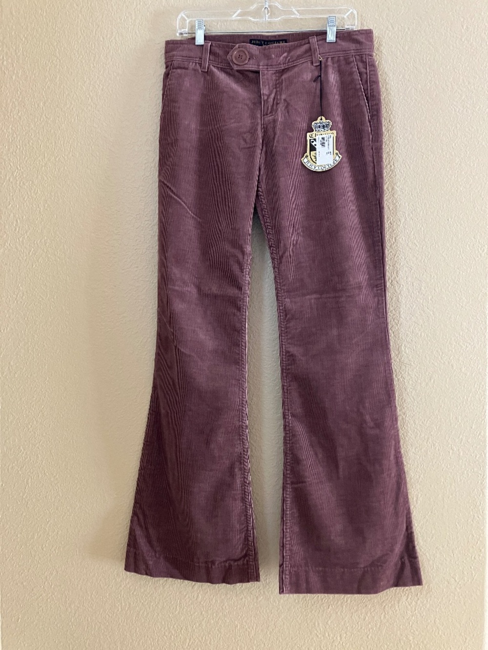 Juicy Couture Corduroy Flare bottom Pants Women's Size 30 x 33 NWT